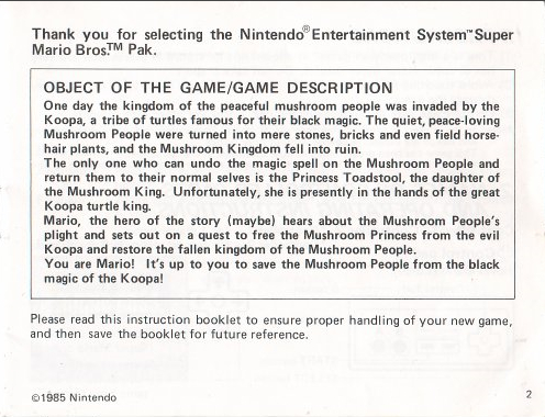 super_mario_bros_instruction_manual_story